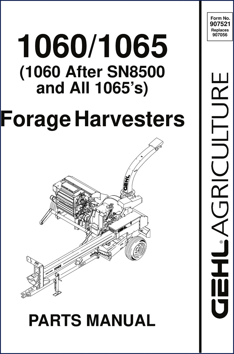 gehl 1060, 1065 parts catalog, gehl parts catalog, gehl 1060,