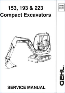 gehl 153, 193, 223 service manual, gehl service manual, gehl 153,