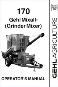 gehl 170 operators manual, gehl manual, gehl 170