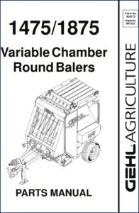 gehl 1475, 1875 parts catalog, gehl parts catalog, gehl 1475,