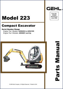 gehl 223 2009 parts catalog, gehl parts catalog, gehl 223