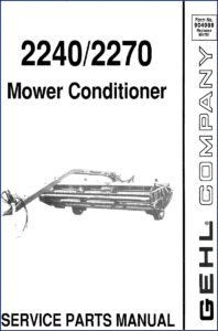 gehl 2240 2270 mower conditioner parts catalog, gehl parts catalog, gehl 2240