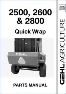 gehl 2500, 2600, 2800 parts catalog, gehl parts catalog, gehl 2500,