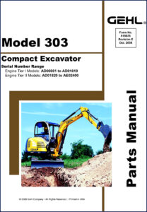 gehl 303 2008 parts catalog, gehl parts catalog, gehl 303