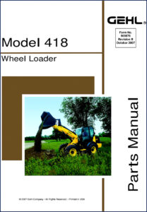 gehl 418 2007 parts catalog, gehl parts catalog, gehl 418