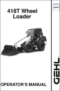 gehl 418t 2002 operators manual, gehl manual, gehl 418t