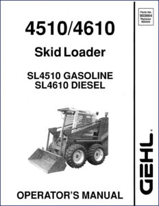 gehl 4610, 4510 operators manual, gehl manual, gehl 4610,