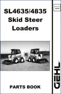 gehl 4635, 4835 skid steer parts catalog, gehl parts catalog, gehl 4635,