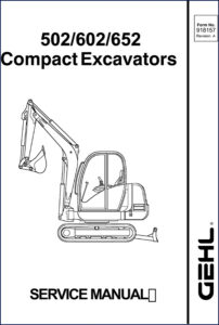 gehl 502, 602, 652 service manual, gehl service manual, gehl 502,