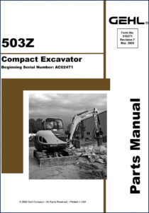 gehl 503z 2008 parts catalog, gehl parts catalog, gehl 503z