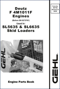gehl sl5635, sl6635, 5635 1999 parts catalog, gehl parts catalog, gehl sl5635,