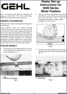 gehl 5450, gehl manual
