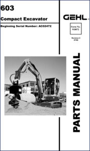 gehl 603 2006 parts catalog, gehl parts catalog, gehl 603