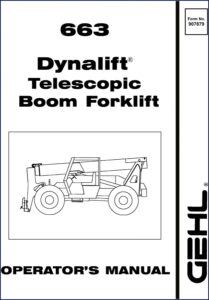 gehl 663 operators manual, gehl manual, gehl 663