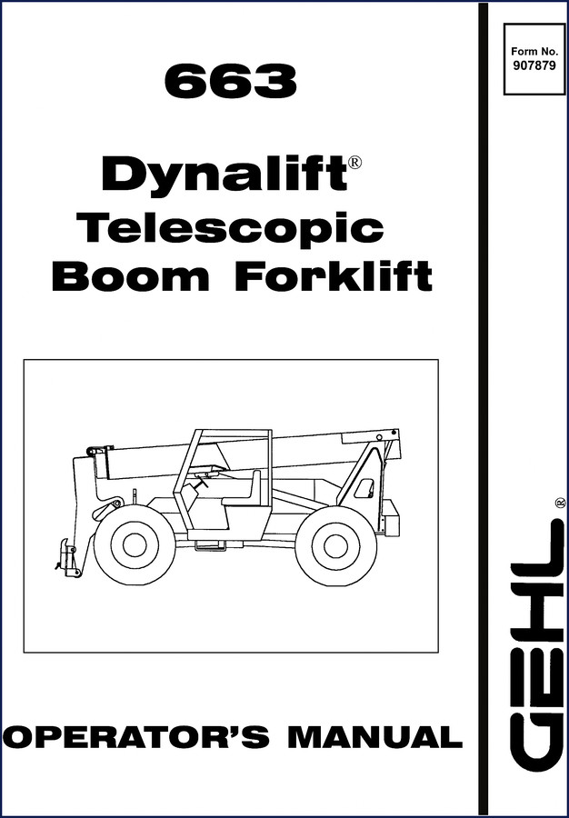 gehl 663 operators manual, gehl manual, gehl 663