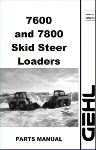 gehl 7600, 7800 parts catalog, gehl parts catalog, gehl 7600,