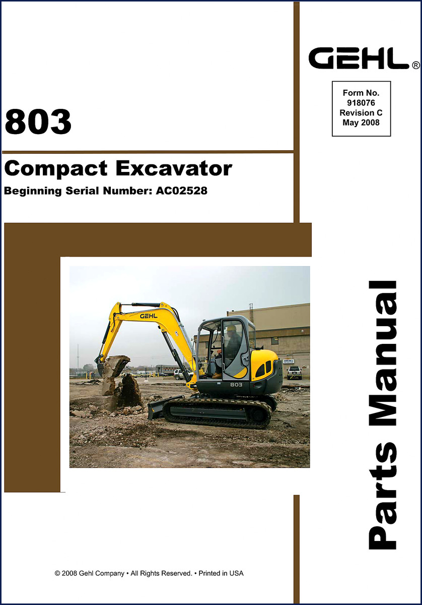gehl 803 2008 parts catalog, gehl parts catalog, gehl 803