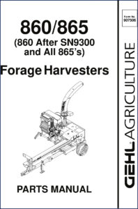 gehl 860, 865 parts catalog, gehl parts catalog, gehl 860,