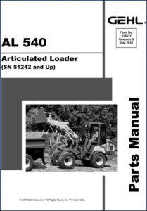 gehl al 540 2010 parts catalog, gehl parts catalog, gehl al