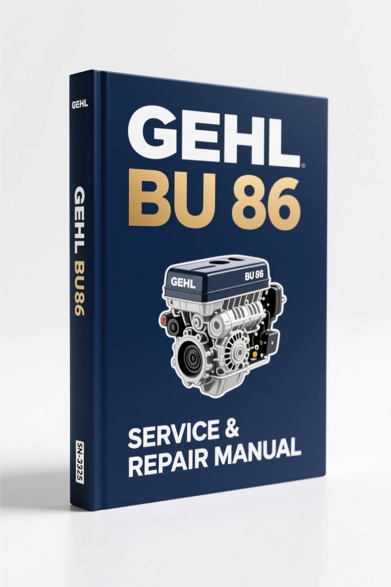 gehl bu 86 service manual, gehl service manual, gehl bu