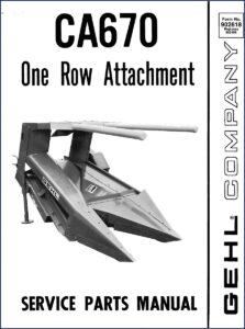 gehl ca670 parts catalog, gehl parts catalog, gehl ca670