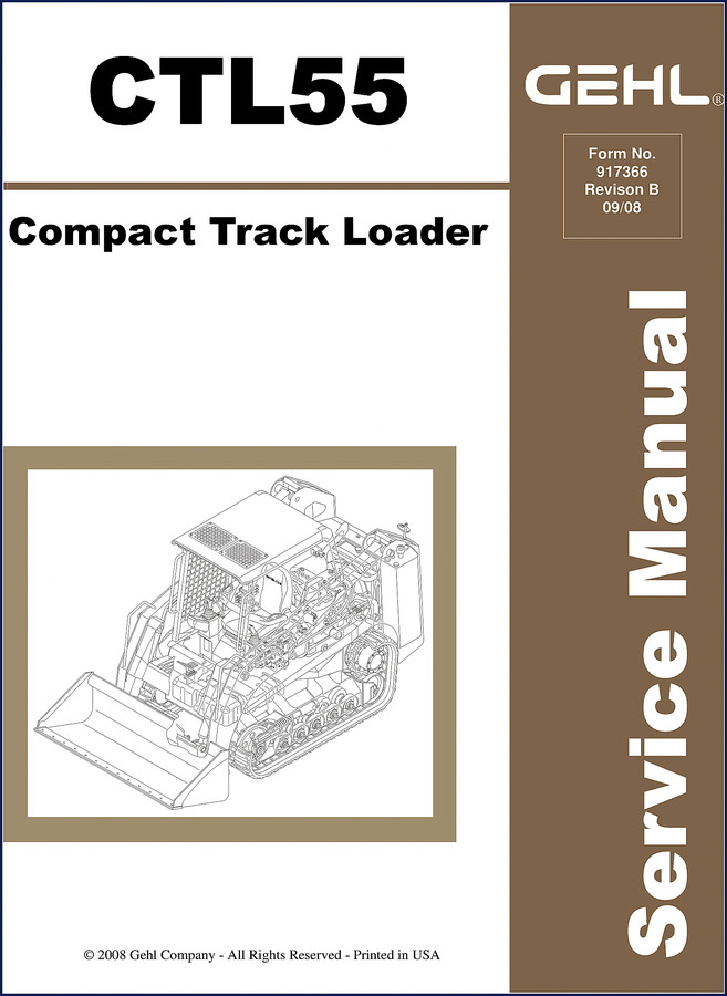 gehl ctl55 2008 service manual, gehl service manual, gehl ctl55