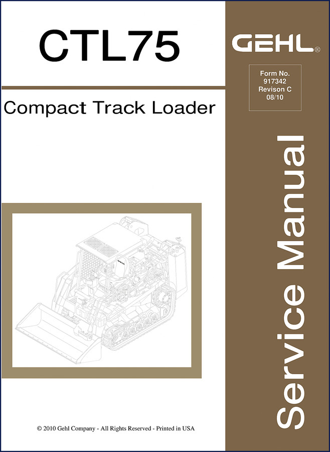 gehl ctl75 2010 service manual, gehl service manual, gehl ctl75