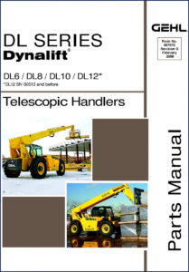 gehl dl12, dl6, dl8, dl10 2008 parts catalog, gehl parts catalog, gehl dl12,