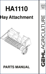 gehl ha1110 parts catalog, gehl parts catalog, gehl ha1110