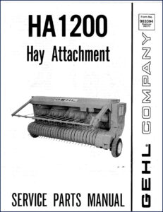 gehl ha1200 parts catalog, gehl parts catalog, gehl ha1200