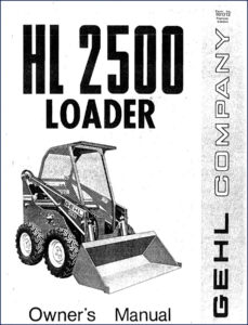 gehl hl2500 user manual, gehl manual, gehl hl2500