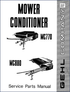 gehl mc770, mc880 parts catalog, gehl parts catalog, gehl mc770,