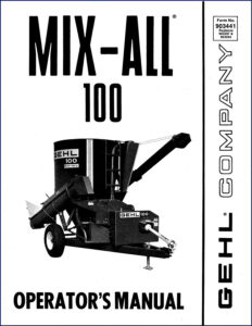 gehl mix, gehl manual