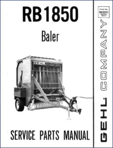 gehl rb1850 parts catalog, gehl parts catalog, gehl rb1850