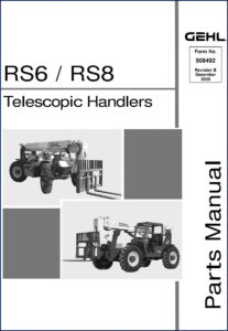 gehl rs6, rs8 2008 parts catalog, gehl parts catalog, gehl rs6,