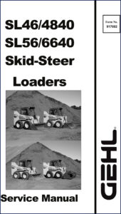 gehl sl4840 sl6640 sl46 sl56 service manual, gehl service manual, gehl sl4840