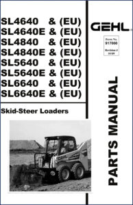 gehl sl4640 sl4840 sl5640 2009 parts catalog manual, gehl parts catalog, gehl sl4640