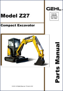 gehl z27 2012 parts catalog, gehl parts catalog, gehl z27