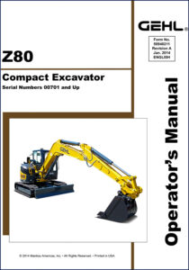 gehl z80 2014 operators manual, gehl manual, gehl z80