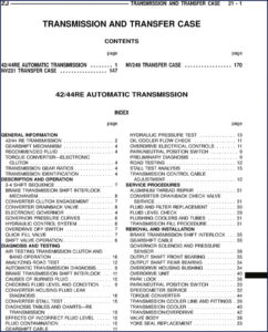 general motors 42/4re nv249 technical manual, general motors manual, general motors motors