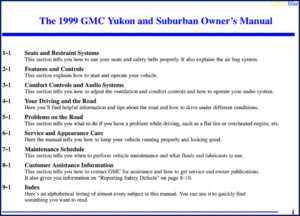 general motors suburban yukon user manual, general motors manual, general motors motors