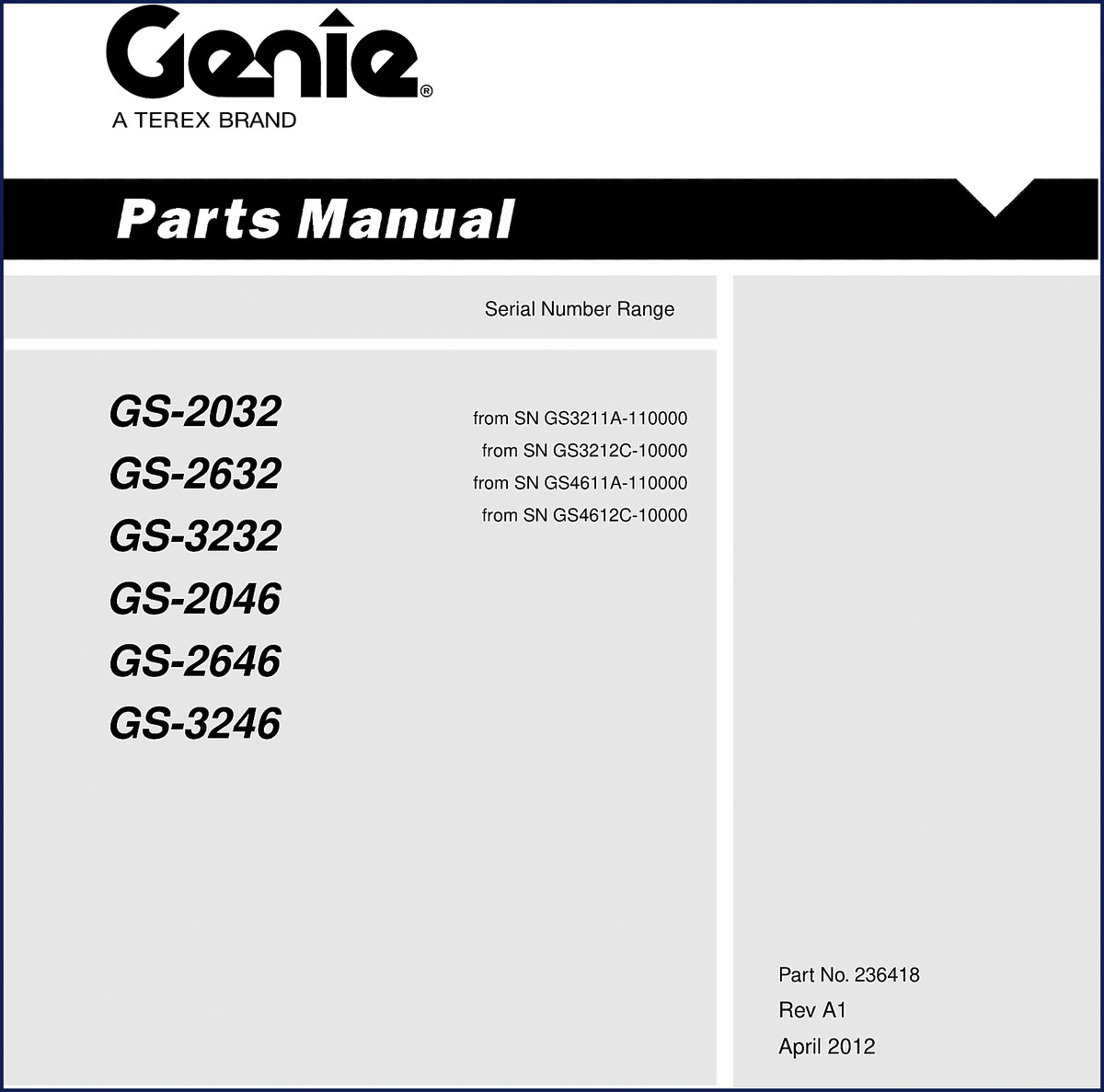 genie gs, genie manual