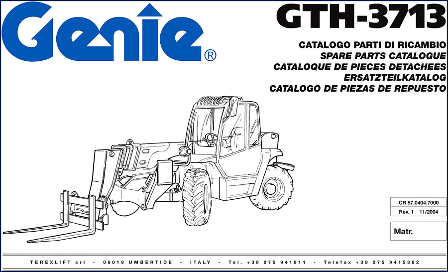 genie gth, genie manual