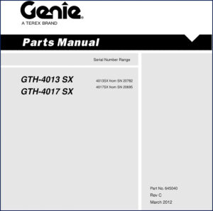 genie gth, genie manual