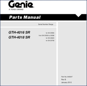 genie gth, genie manual