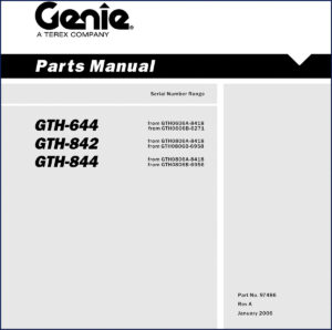 genie gth, genie manual