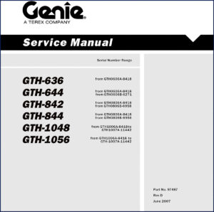 genie gth, genie manual