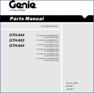 genie gth, genie manual