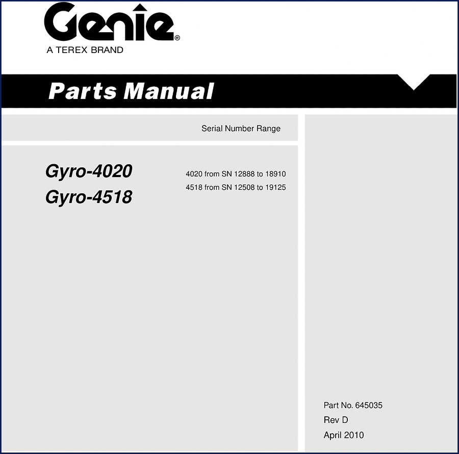 genie gyro, genie manual
