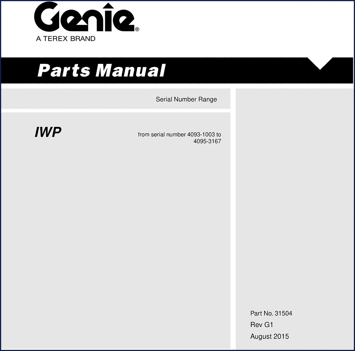 genie iwp 2015 parts catalog, genie parts catalog, genie iwp